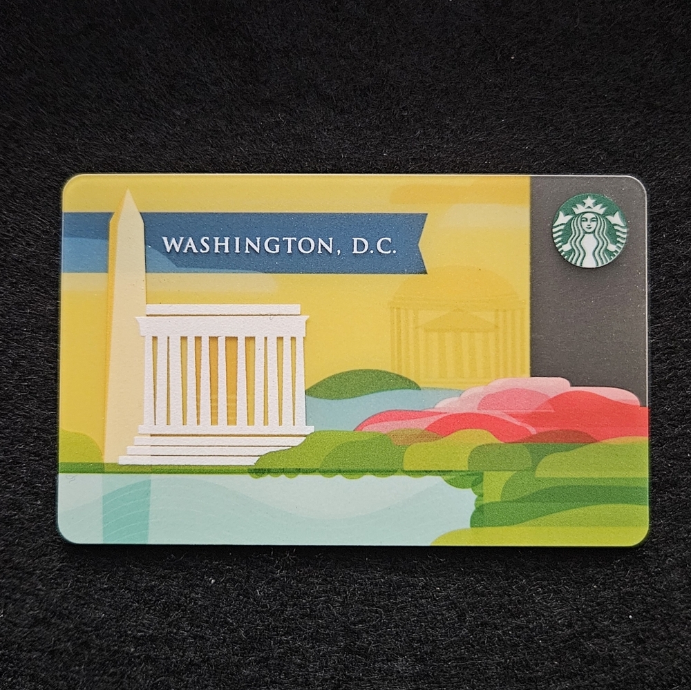 Starbucks Card - Washington DC 2012 - Traditional Plastic